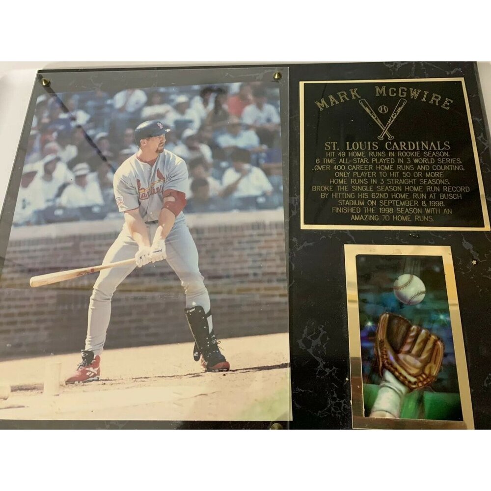 Mark Mcgwire 70 Home Run Plaque